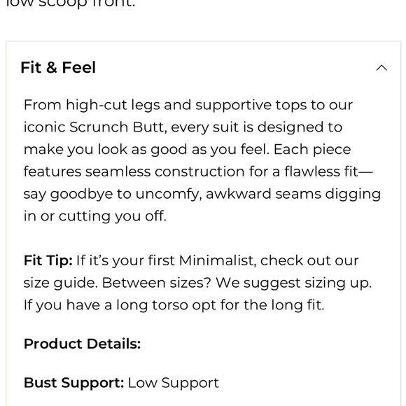 Londre Minimalist One Piece Medium Long Ribbed Cream - Picture 5 of 5